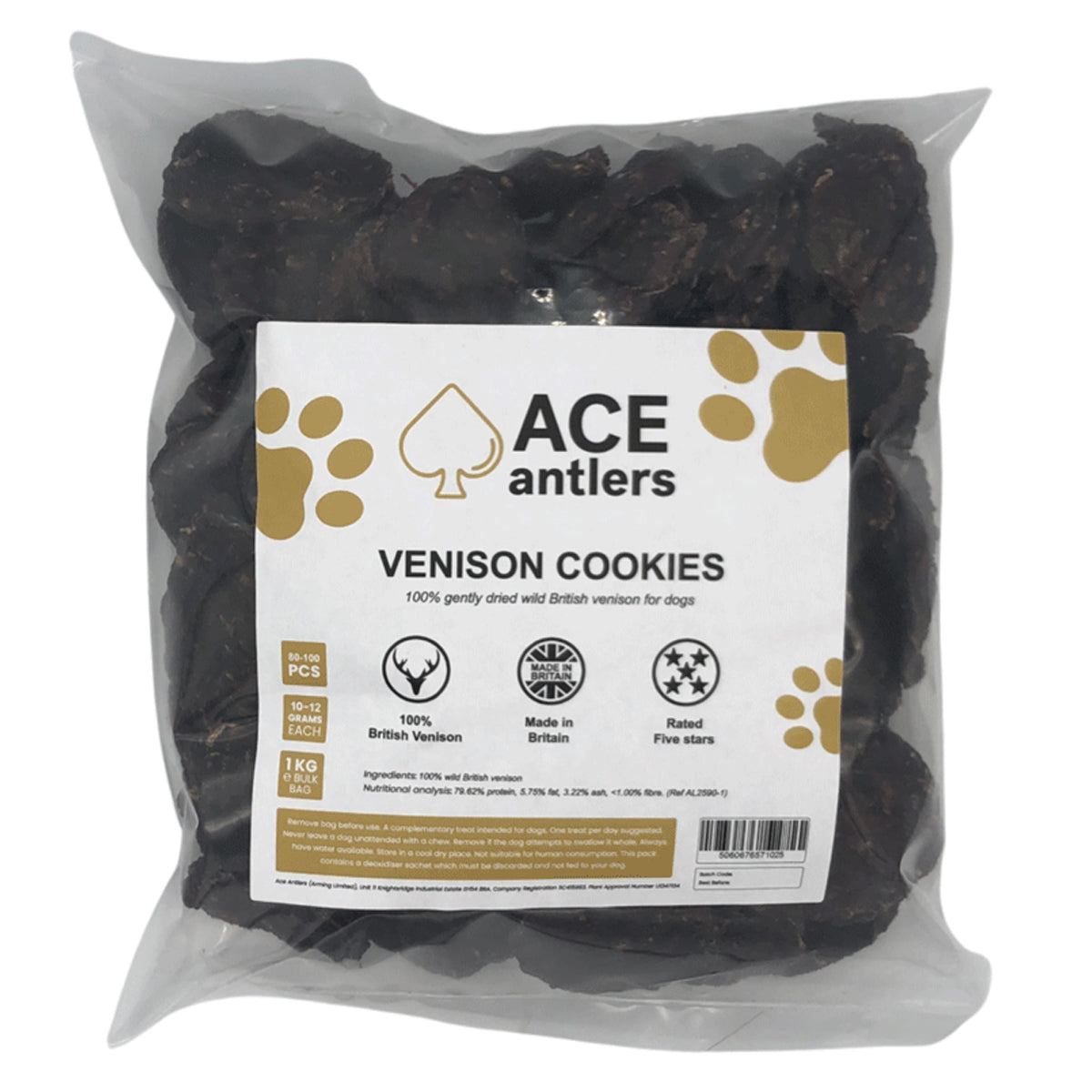 ace antlers venison cookies for dogs