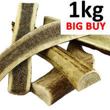 Load image into Gallery viewer, 1kg Mixed Split Deer Antler Dog Chew Pieces - Ace Antlers