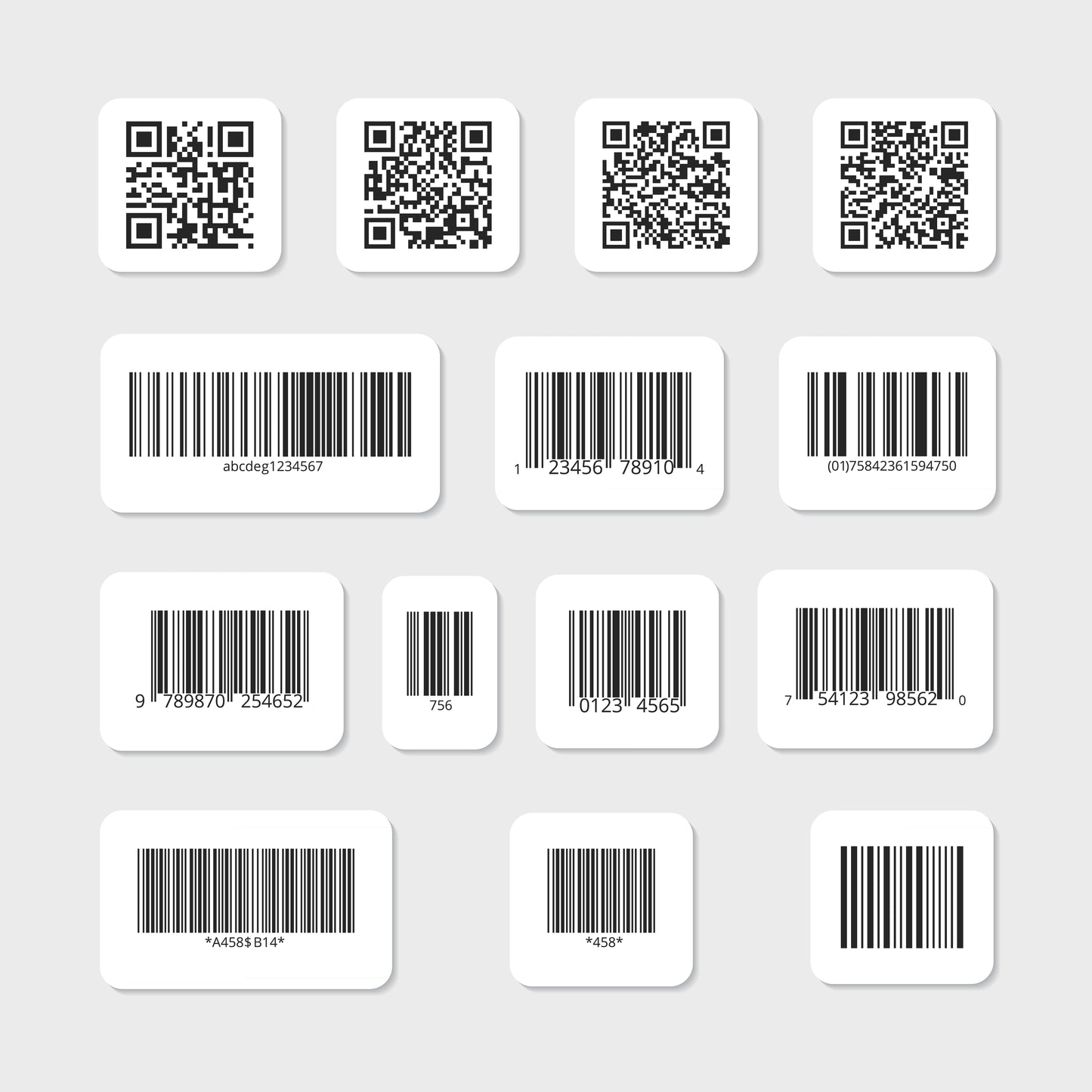 Laminated Barcode Sheets