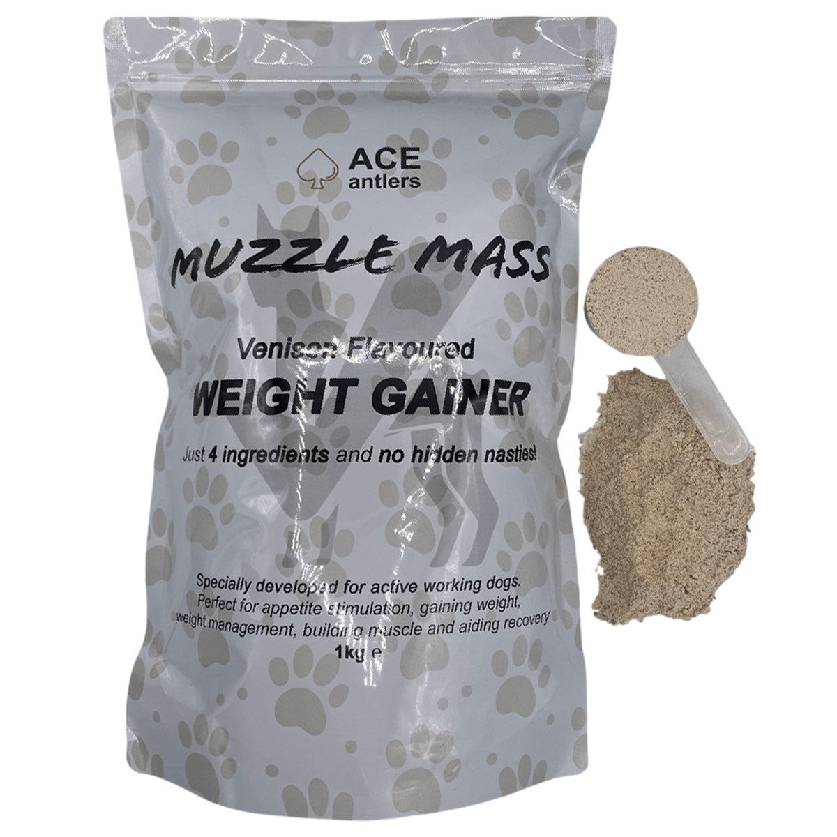 ace antlers muzzle mass weight gainer for dogs