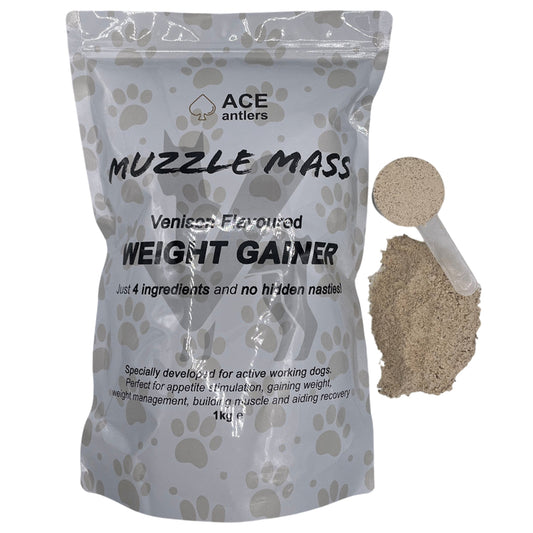 ace antlers muzzle mass weight gainer for dogs